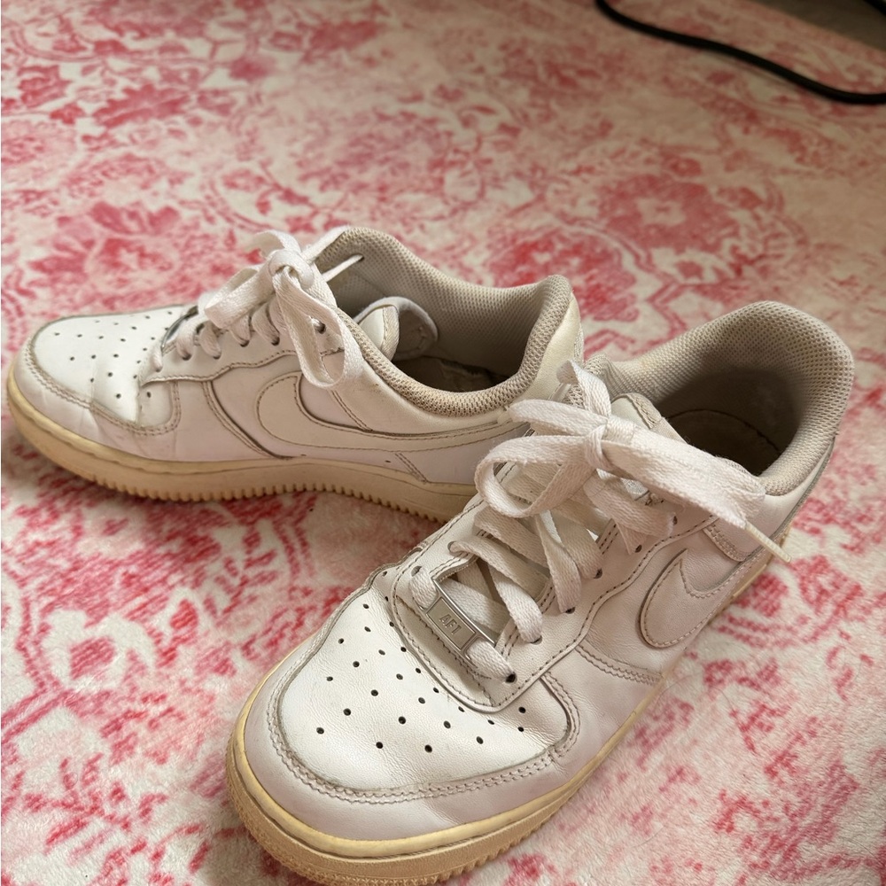 White Nike Air Force 1s